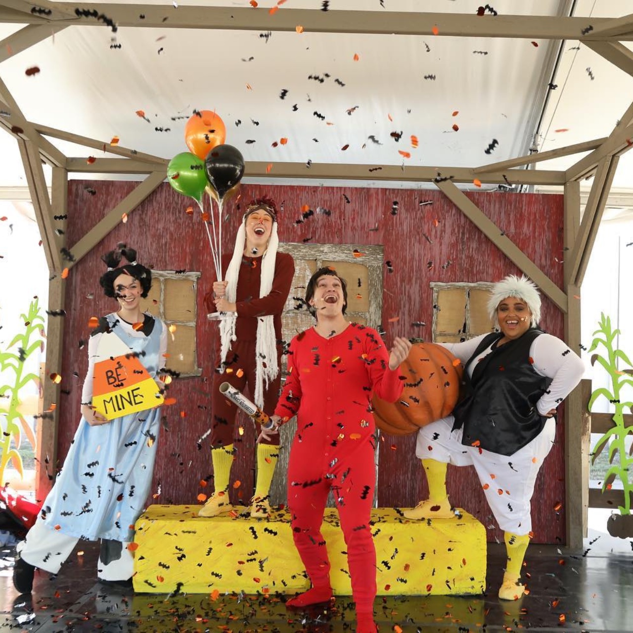 Actors during Click Clack Boo performance